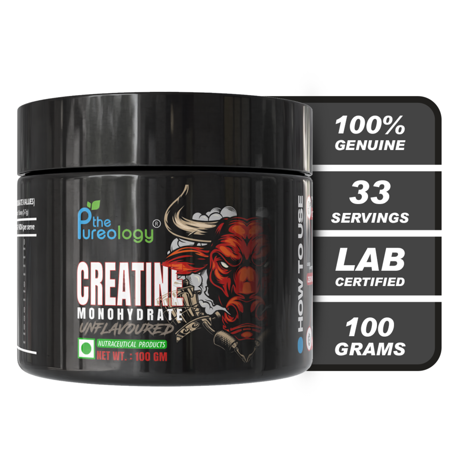 thePureology Creatine Monohydrate Supplement, Micronised, Unflavour, 5000 Mg, 33Servings thePureology Creatine Monohydrate Supplement, Micronised, Unflavour, 5000 Mg, 33Servings